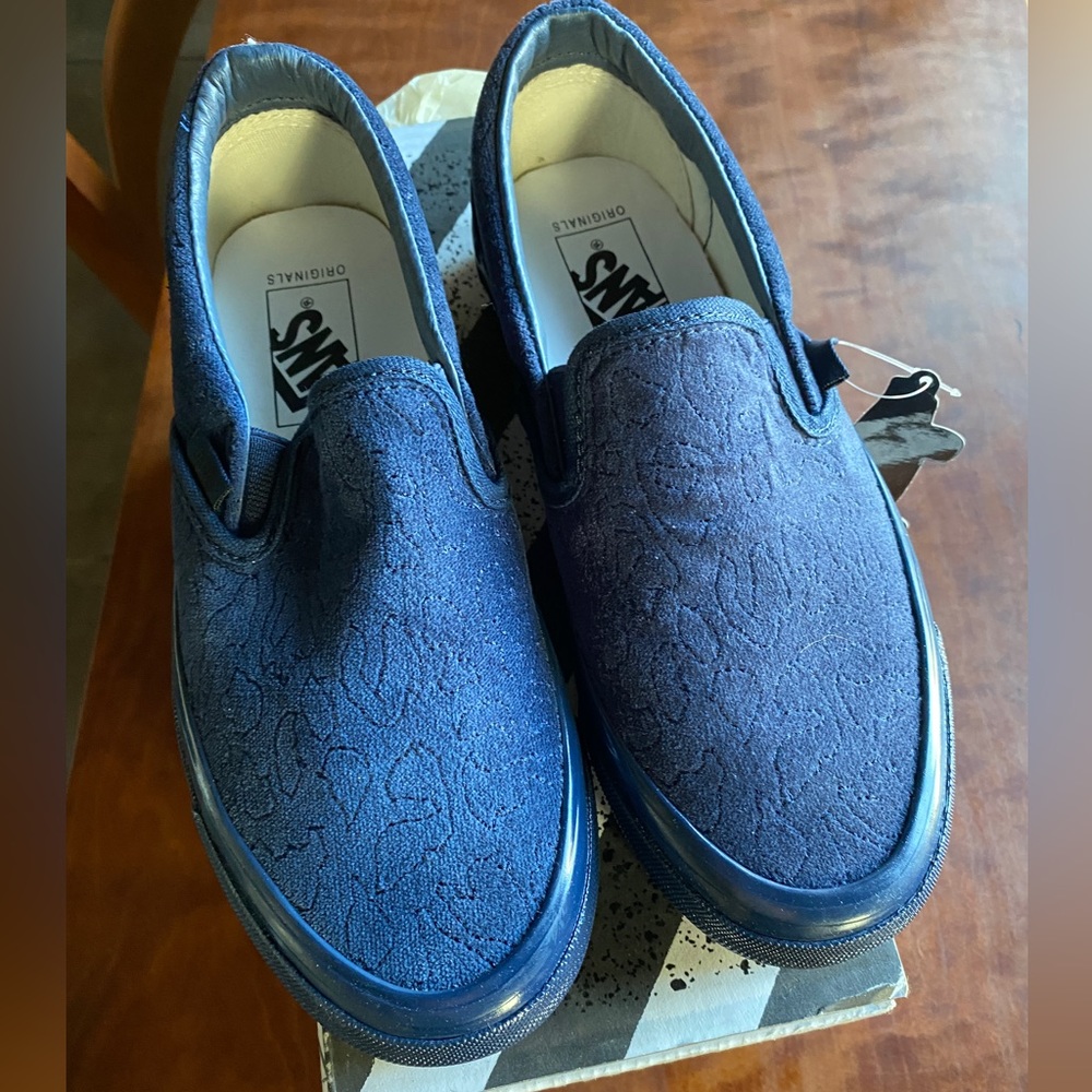 Vans suede navy OG Slip on 5M 7W